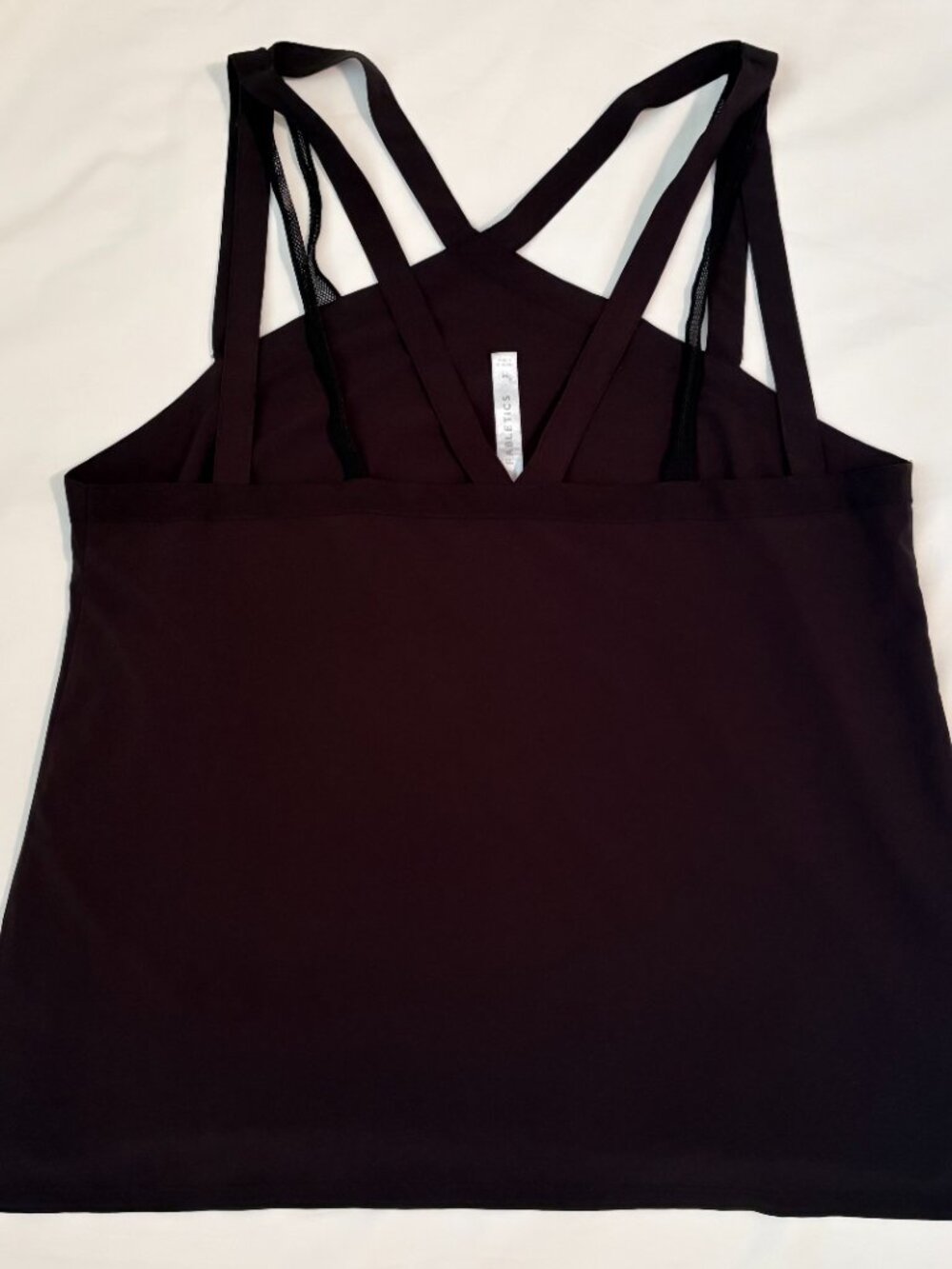 Fabletics Liza Scoop Neck Activewear Tank Top Black Medium M - Picture 4 of 8
